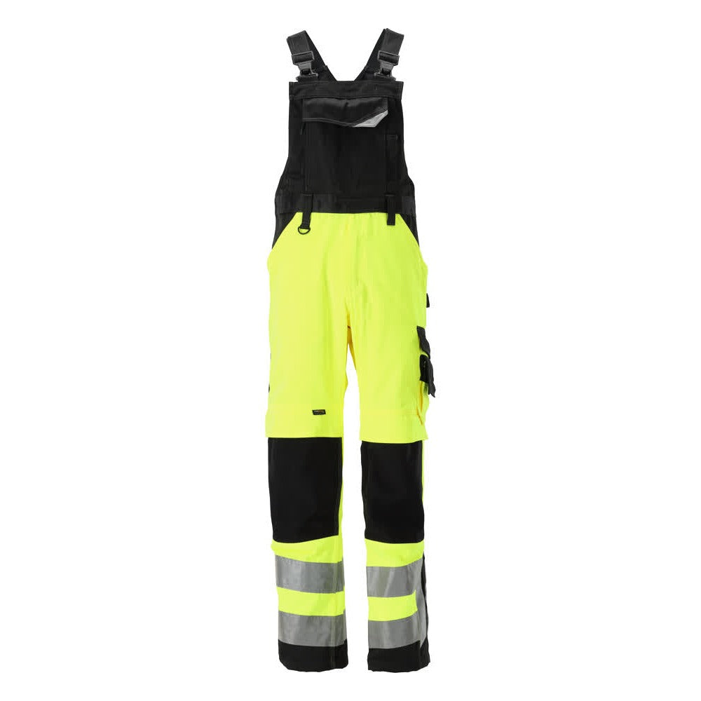 Latzhose mit Kniepolstertaschen SAFE SUPREME hi-vis yellow/black