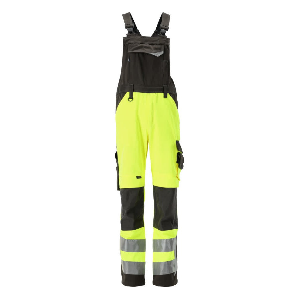 Latzhose mit Kniepolstertaschen SAFE SUPREME hi-vis yellow/dark anthracite