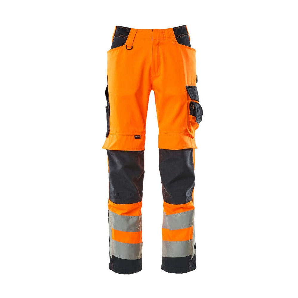 Arbeitshose mit Kniepolstertaschen SAFE SUPREME hi-vis orange/dark navy