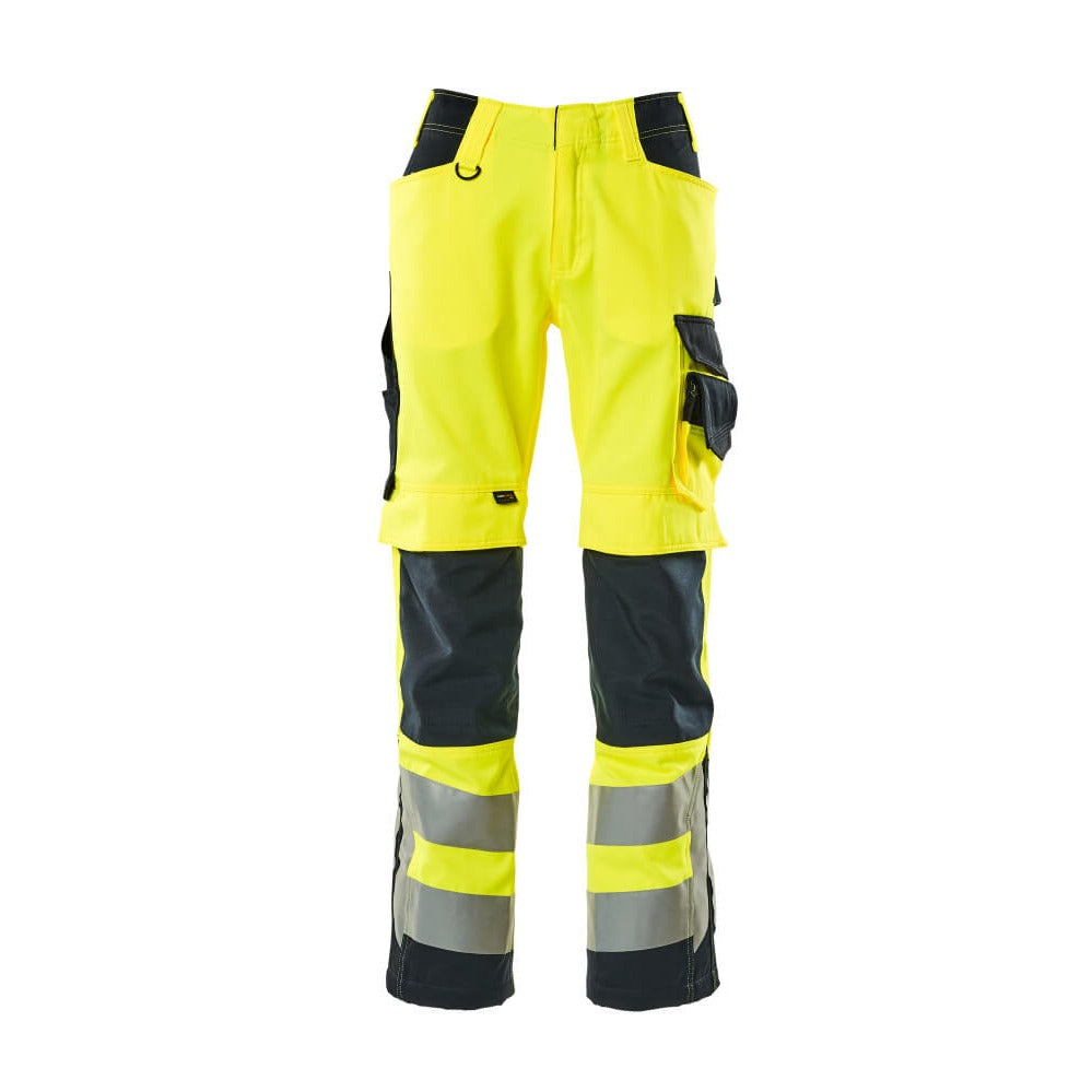 Arbeitshose mit Kniepolstertaschen SAFE SUPREME hi-vis yellow/dark navy