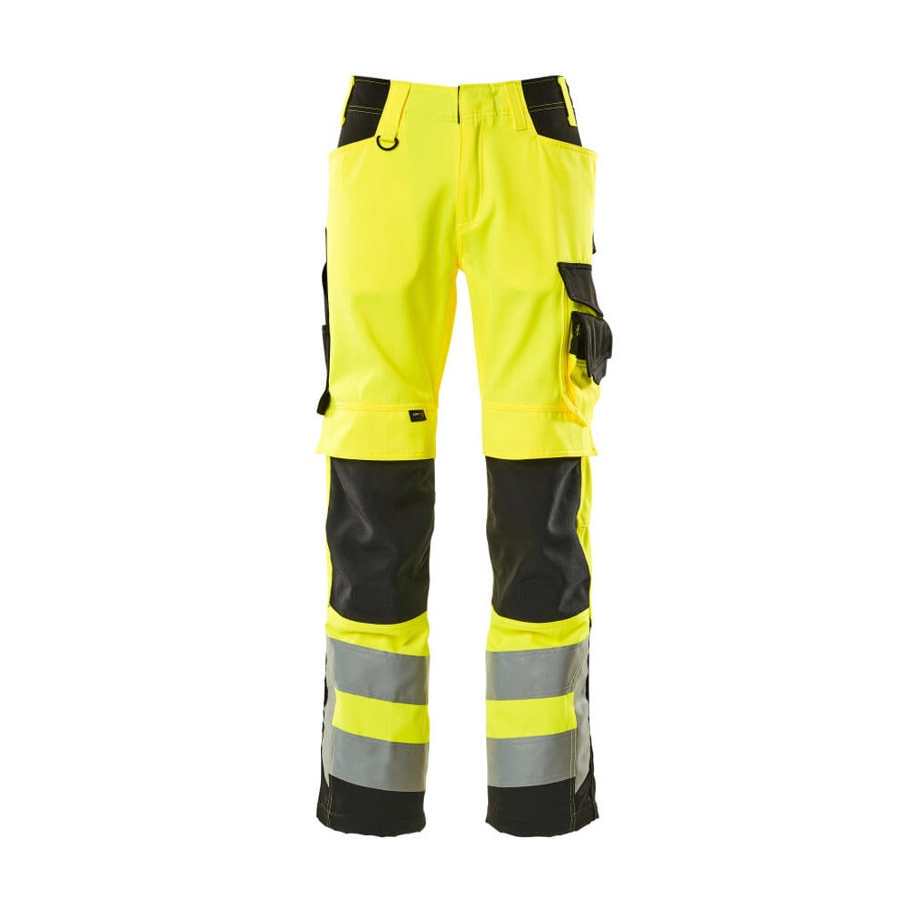 Arbeitshose mit Kniepolstertaschen SAFE SUPREME hi-vis yellow/black