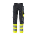 Arbeitshose mit Kniepolstertaschen SAFE SUPREME dark navy/hi-vis yellow