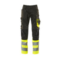 Arbeitshose mit Kniepolstertaschen SAFE SUPREME black/hi-vis yellow