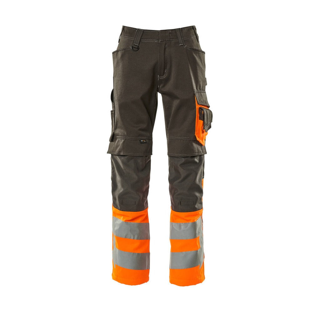 Arbeitshose mit Kniepolstertaschen SAFE SUPREME dark anthracite/hi-vis orange
