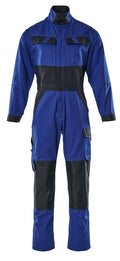 Boilersuit with kneepad pockets LIGHT royal/dark navy