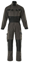 Boilersuit with kneepad pockets LIGHT dark anthracite/black