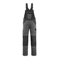 Latzhose mit Kniepolstertaschen LIGHT dark anthracite/black