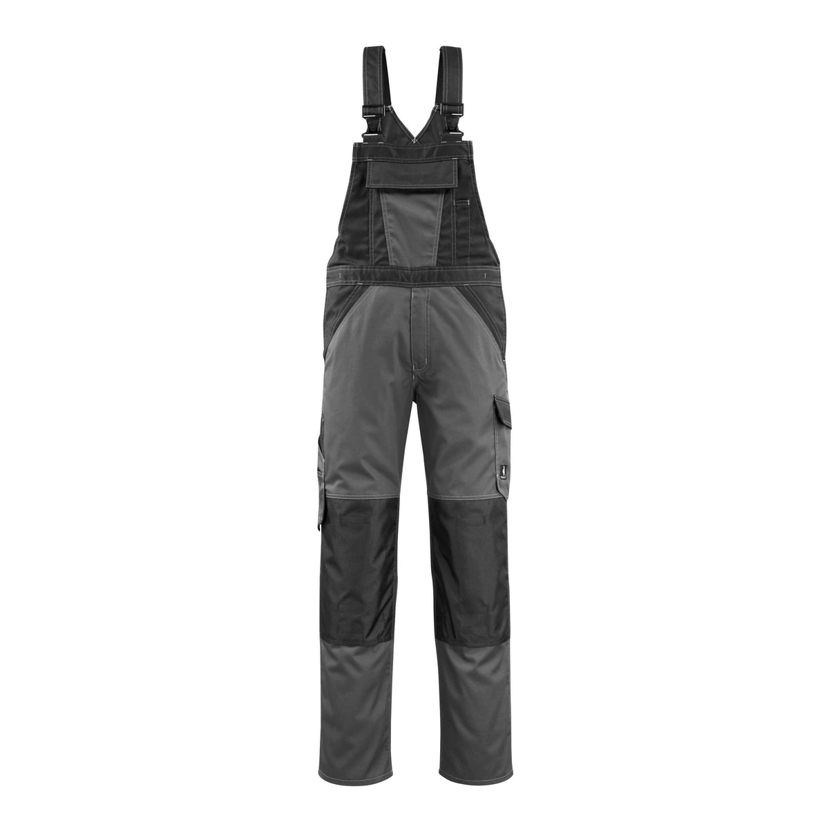Latzhose mit Kniepolstertaschen LIGHT dark anthracite/black