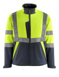 Softshell-Jacke SAFE LIGHT hi-vis yellow/dark navy