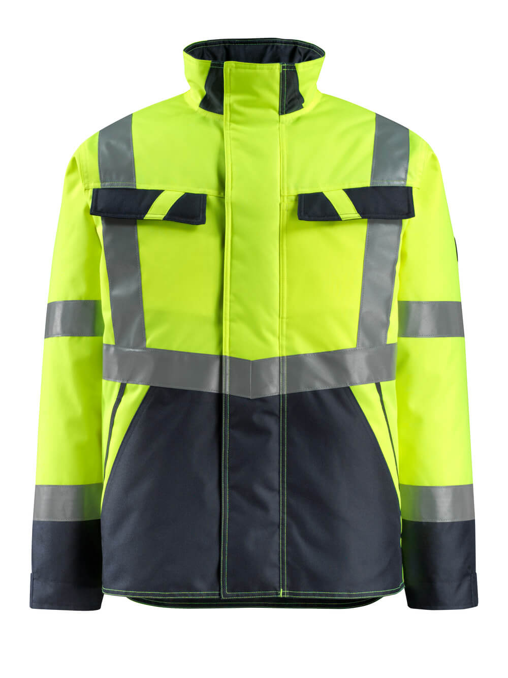 Winterjacke SAFE LIGHT hi-vis yellow/dark navy