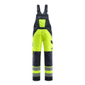 Latzhose mit Kniepolstertaschen SAFE LIGHT hi-vis yellow/dark navy