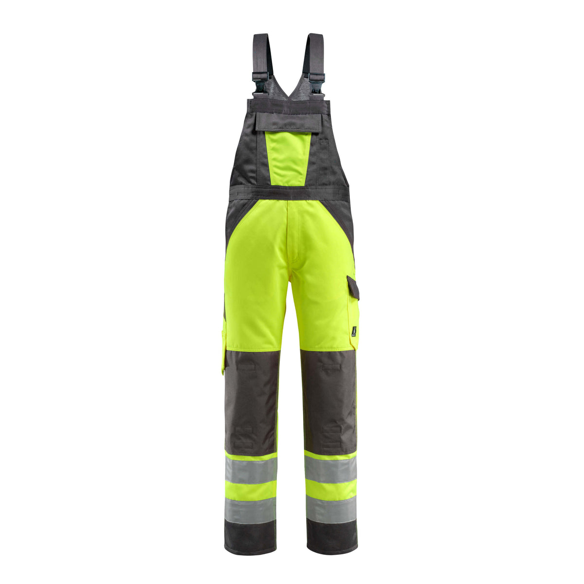 Latzhose mit Kniepolstertaschen SAFE LIGHT hi-vis yellow/dark anthracite
