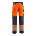 Arbeitshose mit Kniepolstertaschen SAFE LIGHT hi-vis orange/dark navy