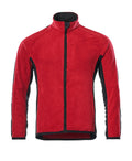 Fleecejacke UNIQUE red/black