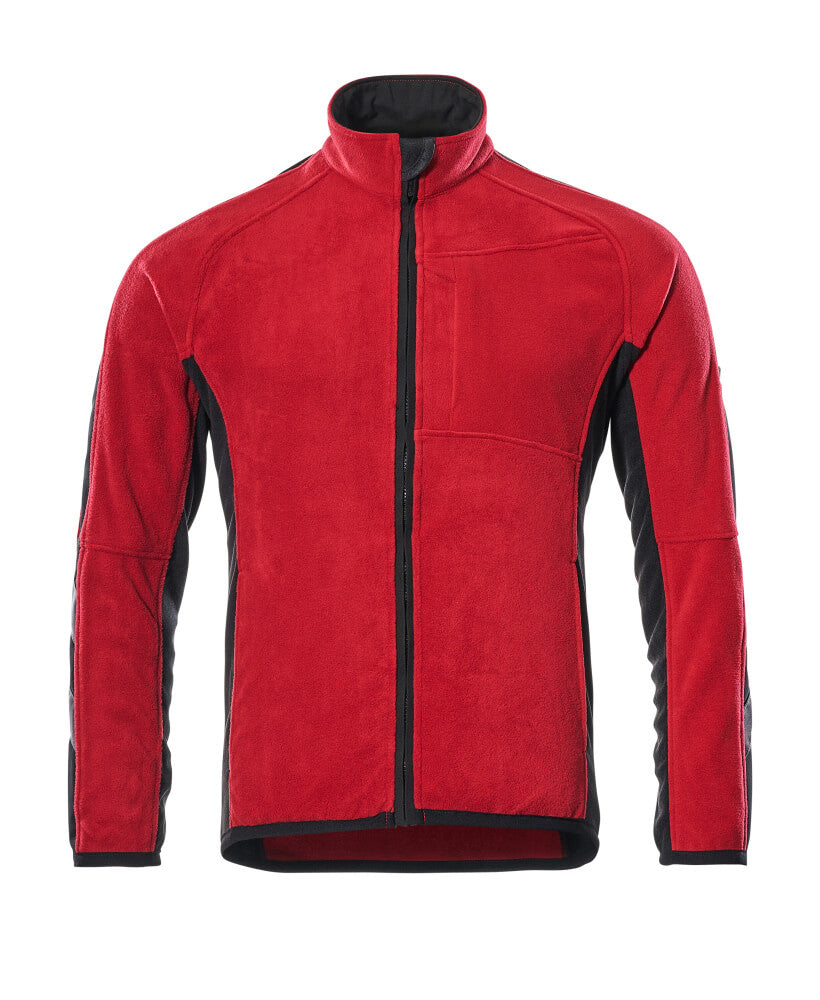 Fleecejacke UNIQUE red/black