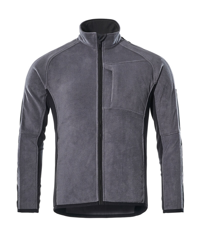 Fleecejacke UNIQUE anthracite/black