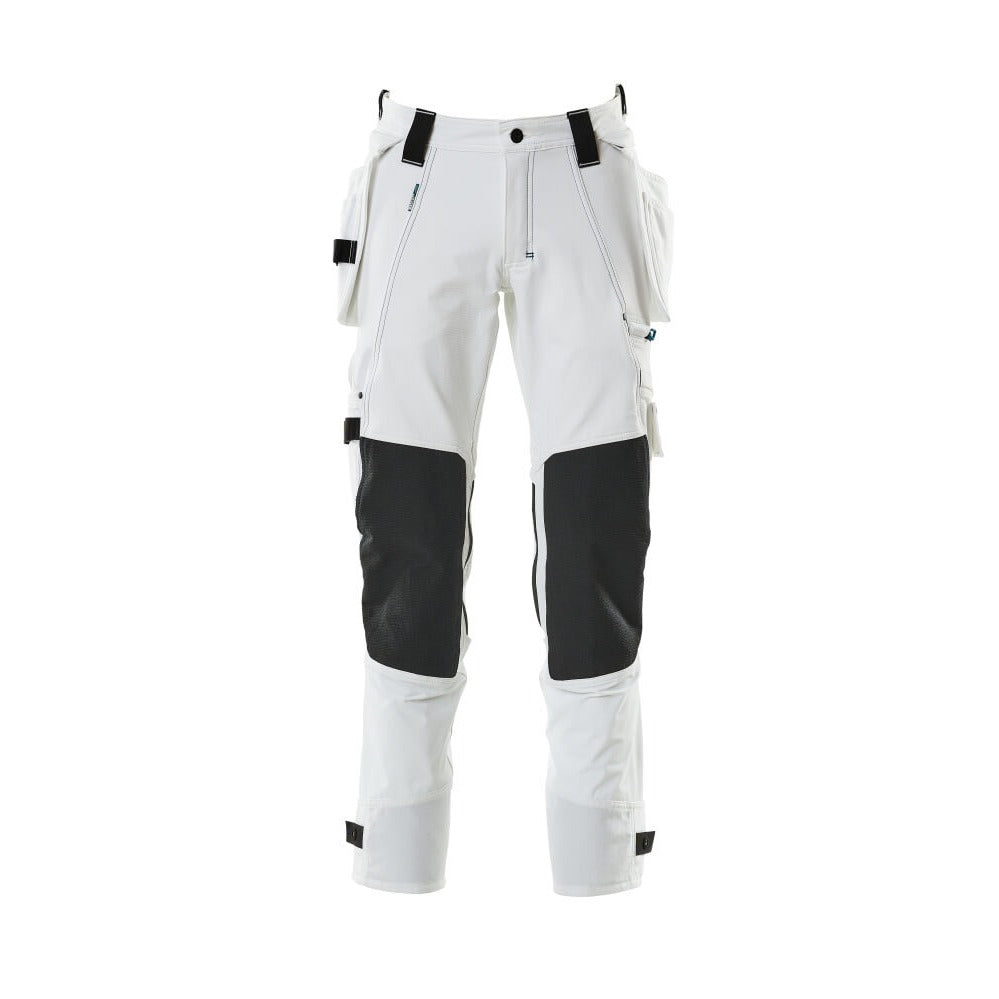 Arbeitshose mit Holstertaschen ADVANCED weiß