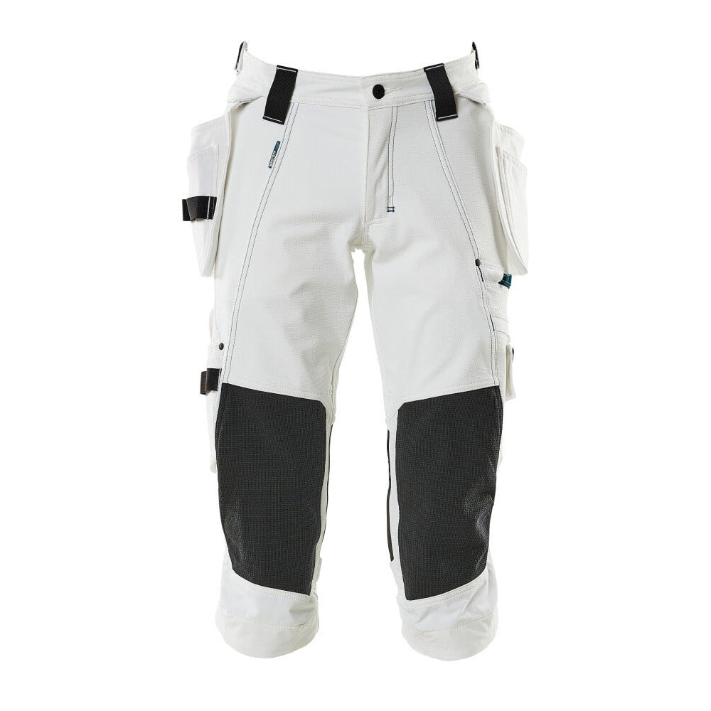 3/4 Arbeitshose mit Holstertaschen ADVANCED weiß
