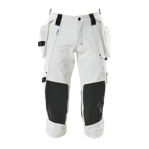 3/4 Arbeitshose mit Holstertaschen ADVANCED weiß