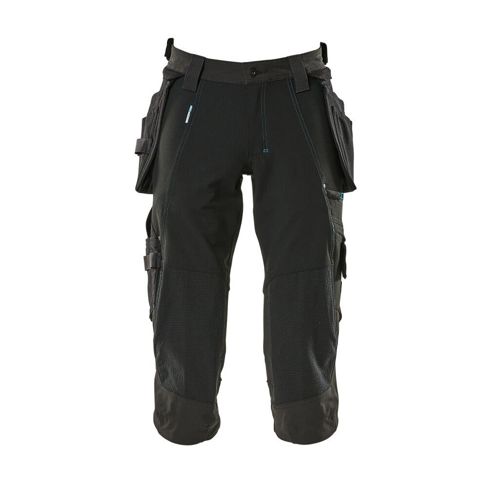 3/4 Arbeitshose mit Holstertaschen ADVANCED schwarz