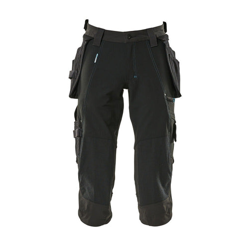 3/4 Arbeitshose mit Holstertaschen ADVANCED schwarz