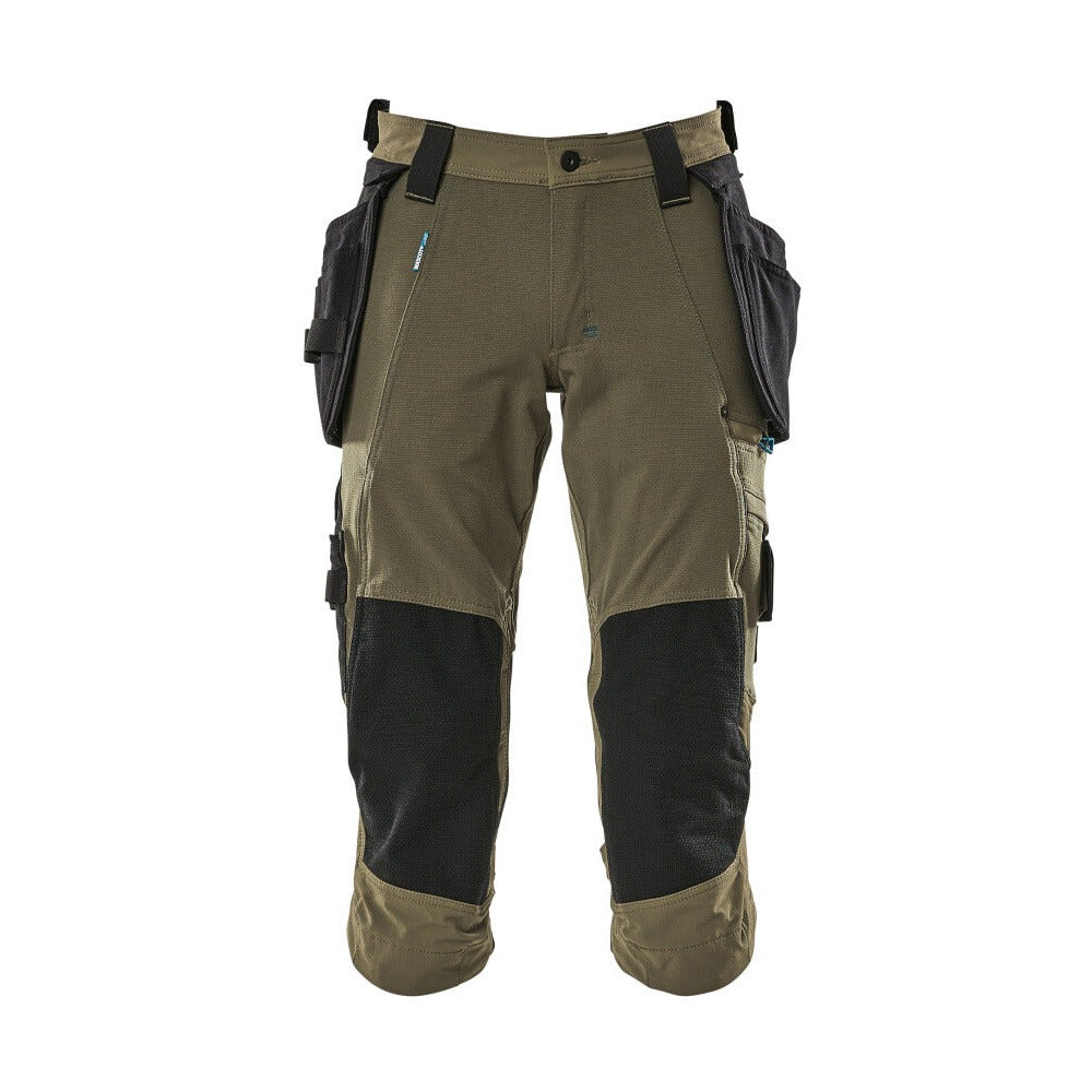 3/4 Arbeitshose mit Holstertaschen ADVANCED moss green