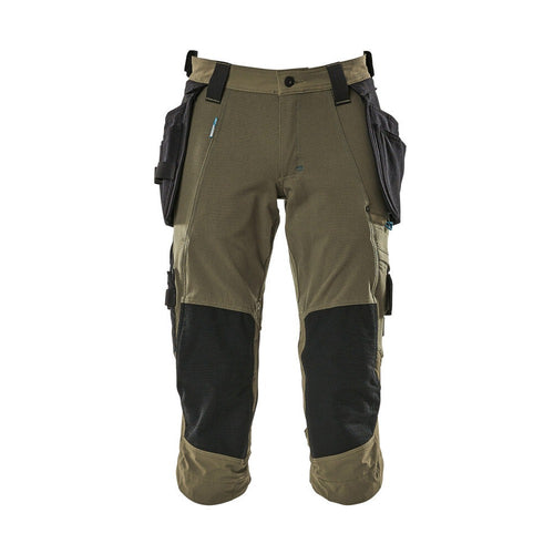 3/4 Arbeitshose mit Holstertaschen ADVANCED moss green