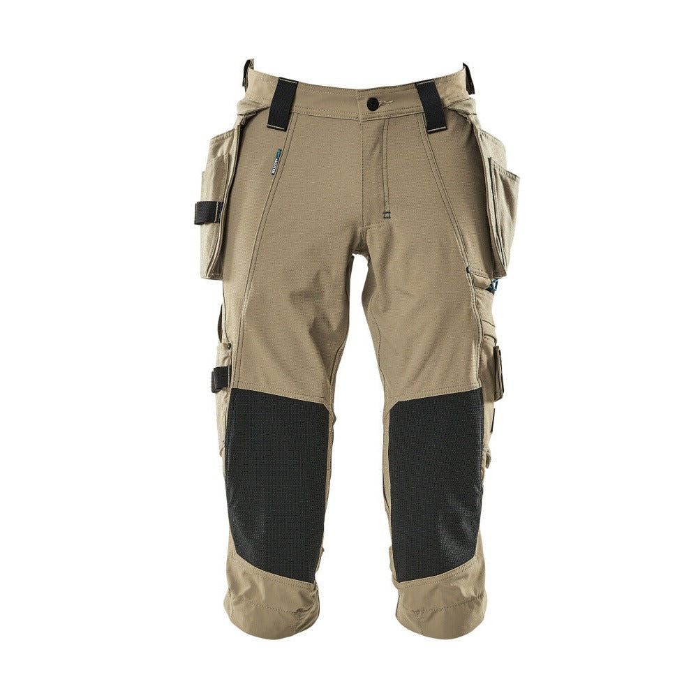 3/4 Arbeitshose mit Holstertaschen ADVANCED light khaki
