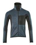 Fleecepullover mit Reißverschluss ADVANCED dark petroleum/black
