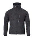 Knitted Jacket with zipper ADVANCED schwarz
