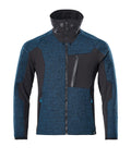Knitted Jacket with zipper ADVANCED dark petroleum/black