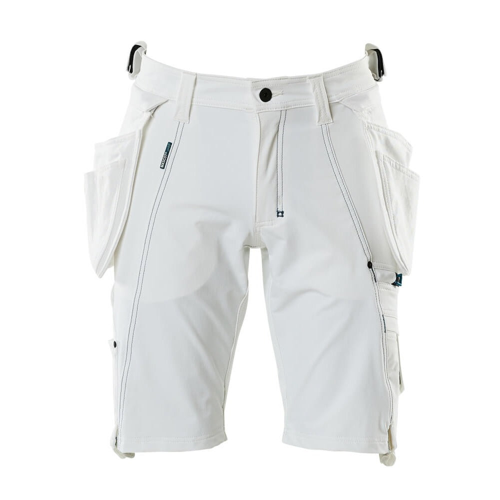 Shorts with holster pockets ADVANCED weiß