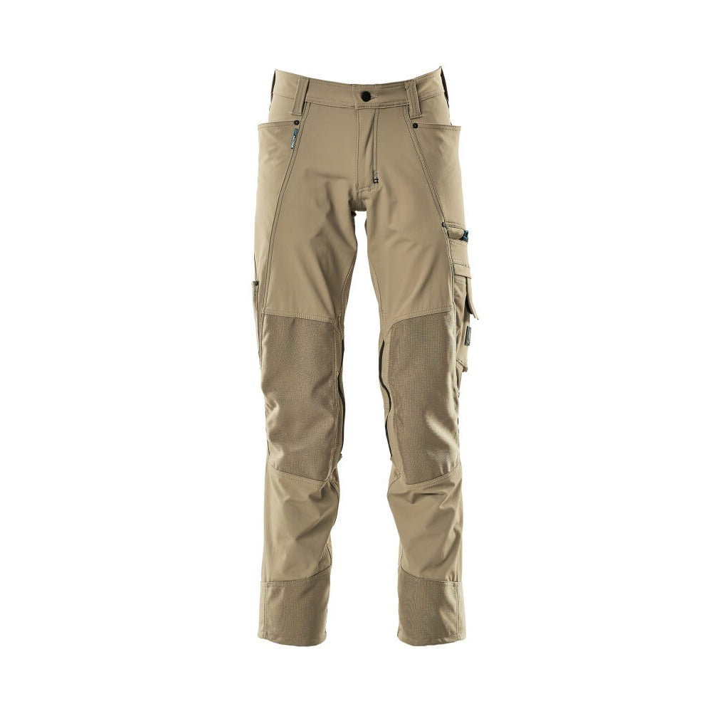 Arbeitshose mit Kniepolstertaschen ADVANCED light khaki