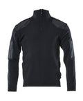Knitted Jumper with half zip FRONTLINE dunkelblau