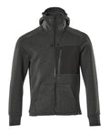 Hoodie mit Reißverschluss ADVANCED schwarz