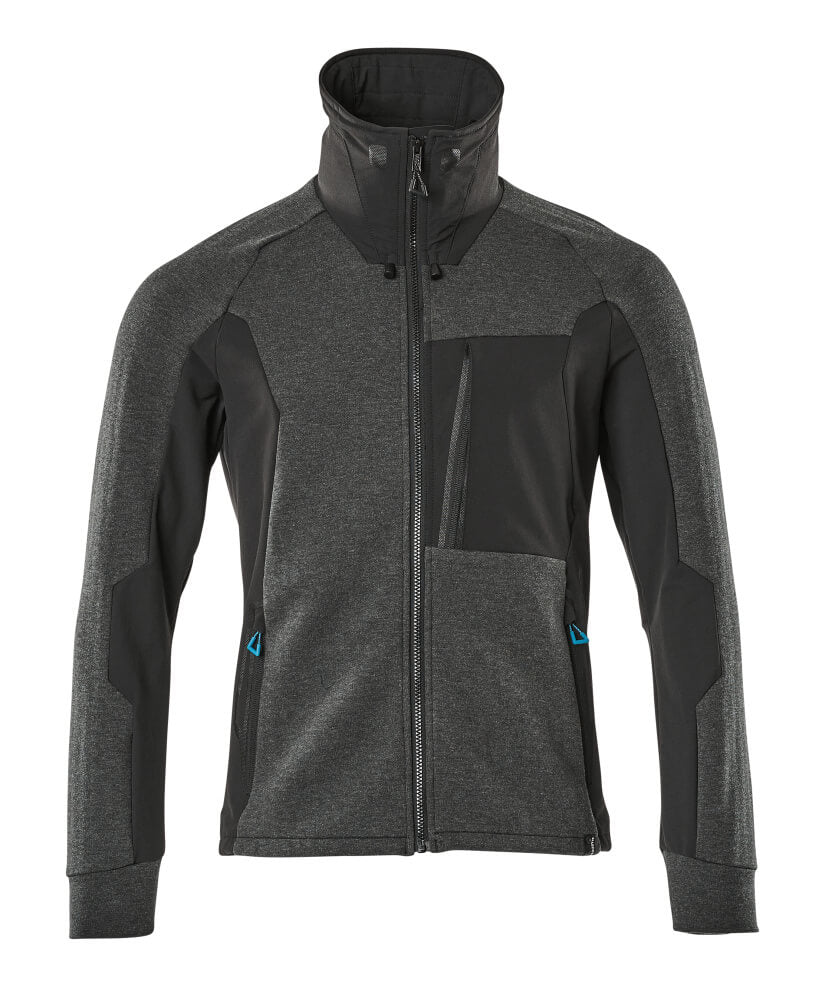Sweatshirt mit Reißverschluss ADVANCED schwarz