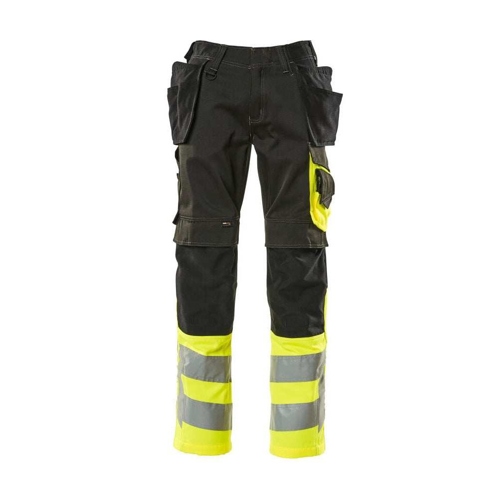 Arbeitshose mit Holstertaschen SAFE SUPREME black/hi-vis yellow