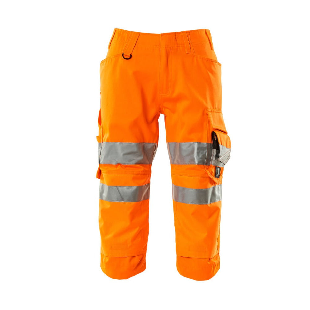 3/4 Arbeitshose mit Kniepolstertaschen SAFE SUPREME warnschutz-orange