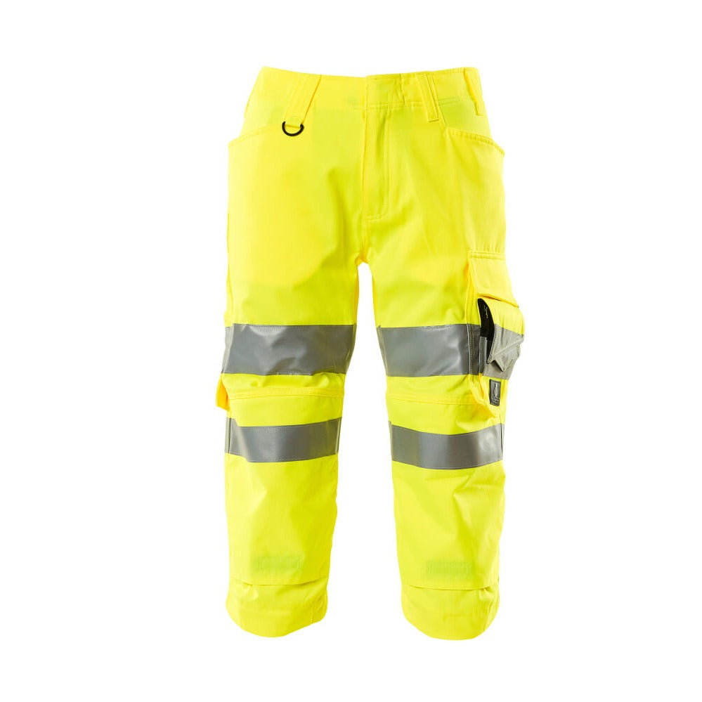 3/4 Arbeitshose mit Kniepolstertaschen SAFE SUPREME warnschutz-gelb