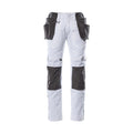 Arbeitshose mit Holstertaschen UNIQUE white/dark anthracite