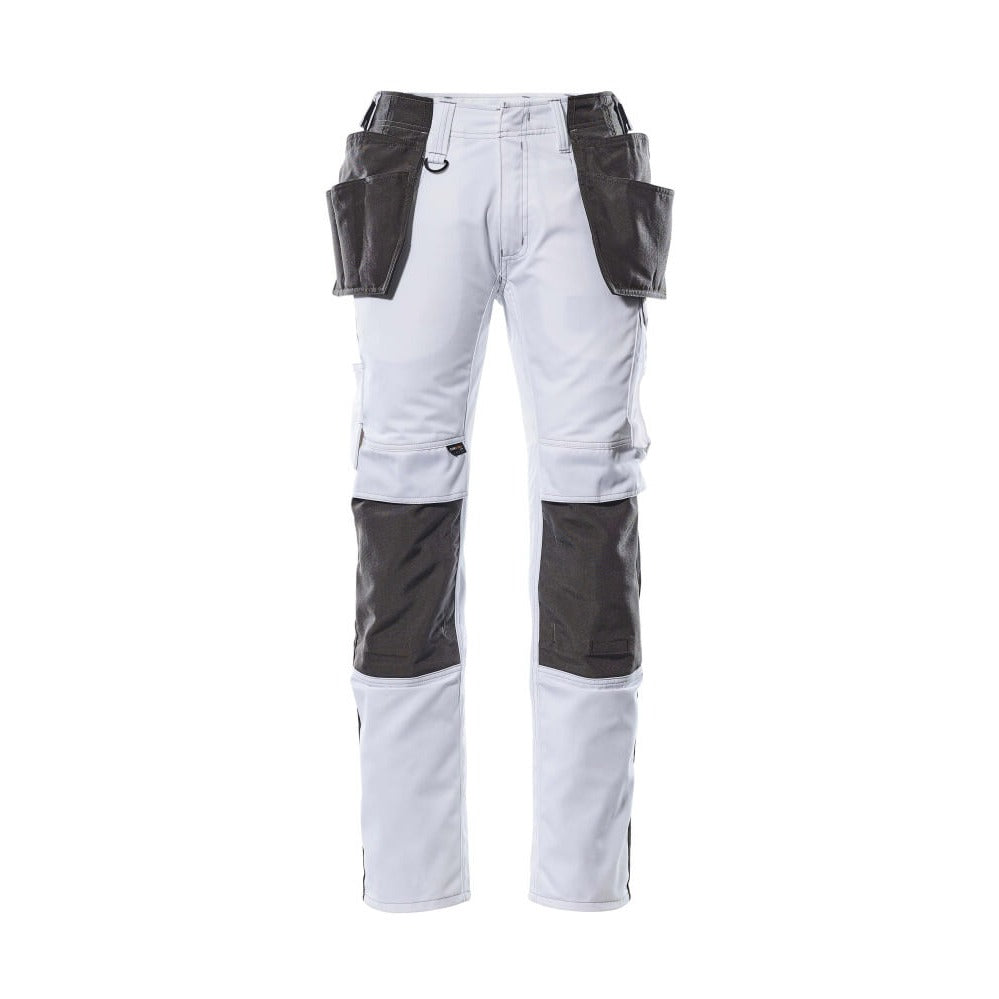 Arbeitshose mit Holstertaschen UNIQUE white/dark anthracite