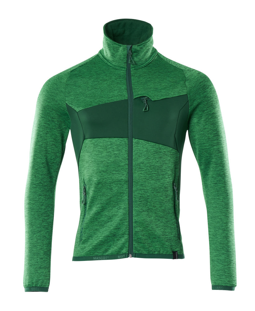 Fleecepullover mit Reißverschluss ACCELERATE grass green/green