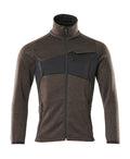 Knitted Jumper with zipper ACCELERATE dark anthracite/black