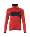 Fleecepullover mit Reißverschluss ACCELERATE traffic red/black