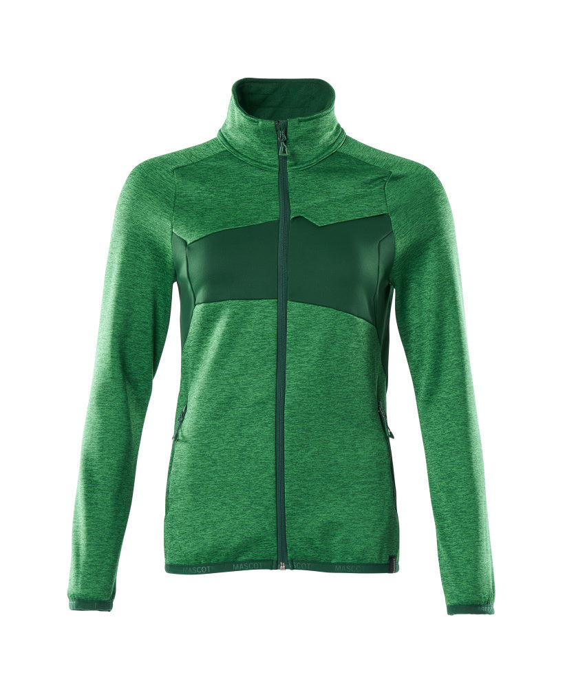 Fleecepullover mit Reißverschluss ACCELERATE grass green/green