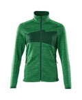 Knitted Jumper with zipper ACCELERATE grass green/green