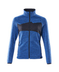 Knitted Jumper with zipper ACCELERATE azure blue/dark navy
