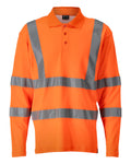 Polo Shirt, long-sleeved SAFE CLASSIC warnschutz-orange