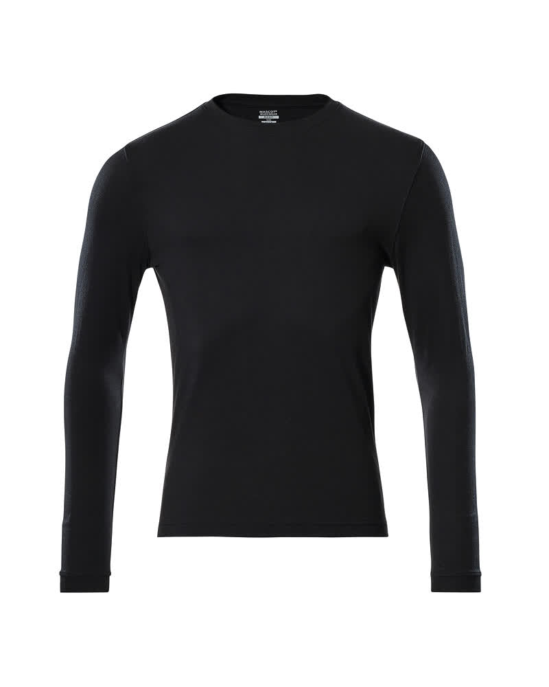 Langarmshirt CROSSOVER deep black