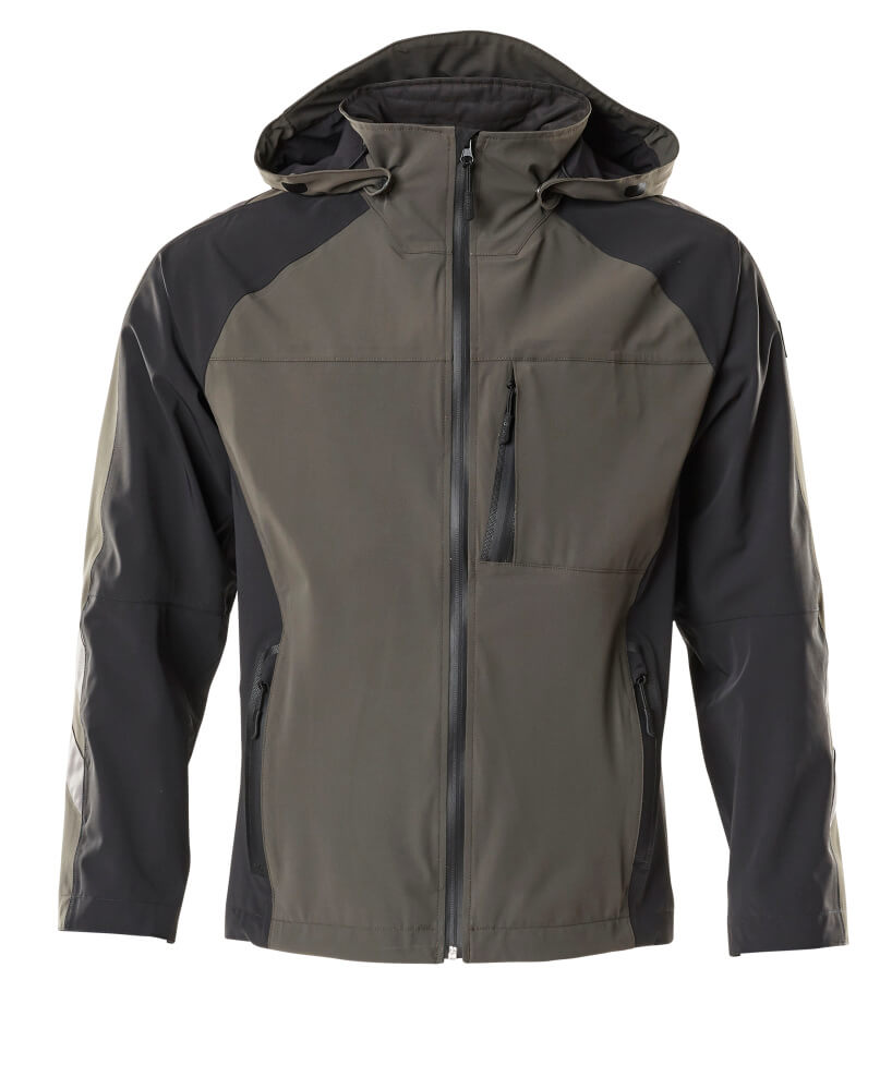 Hardshell-Jacke UNIQUE dark anthracite/black